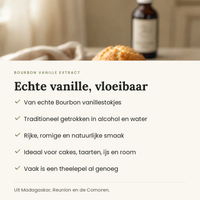 Bourbon vanille extract: echte vanille, vloeibaar en traditioneel getrokken