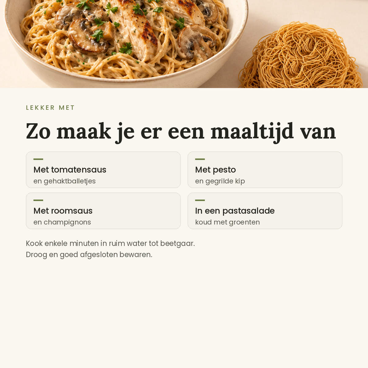 Protopasta noodles toepassingen