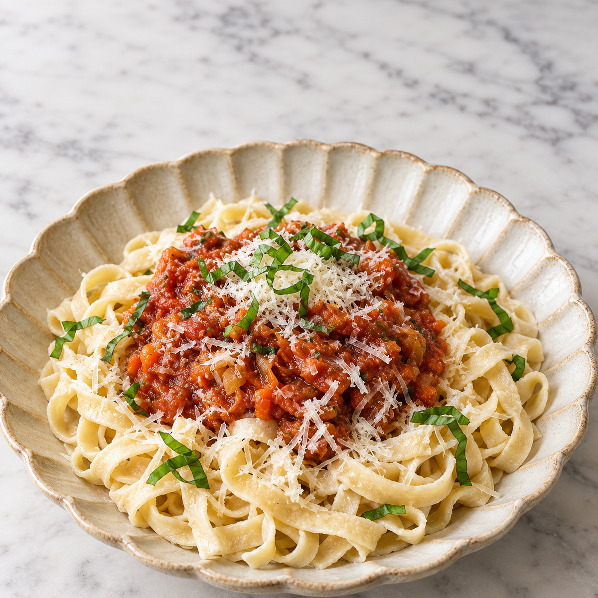 Kikkererwten pasta met tomatensaus