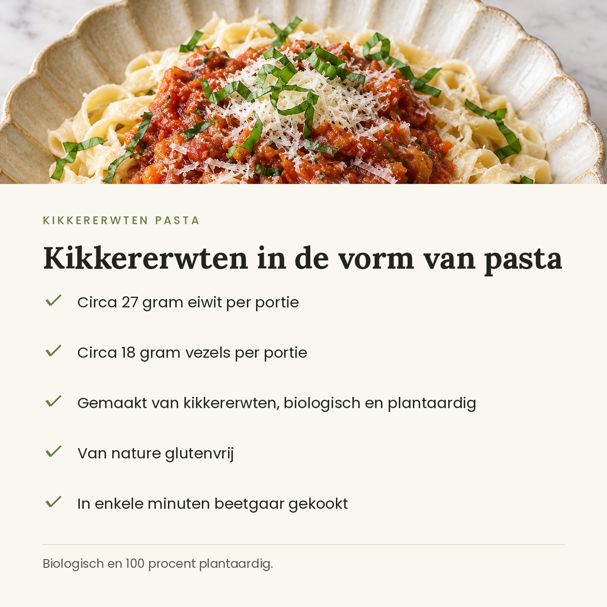 Kikkererwten pasta voordelen