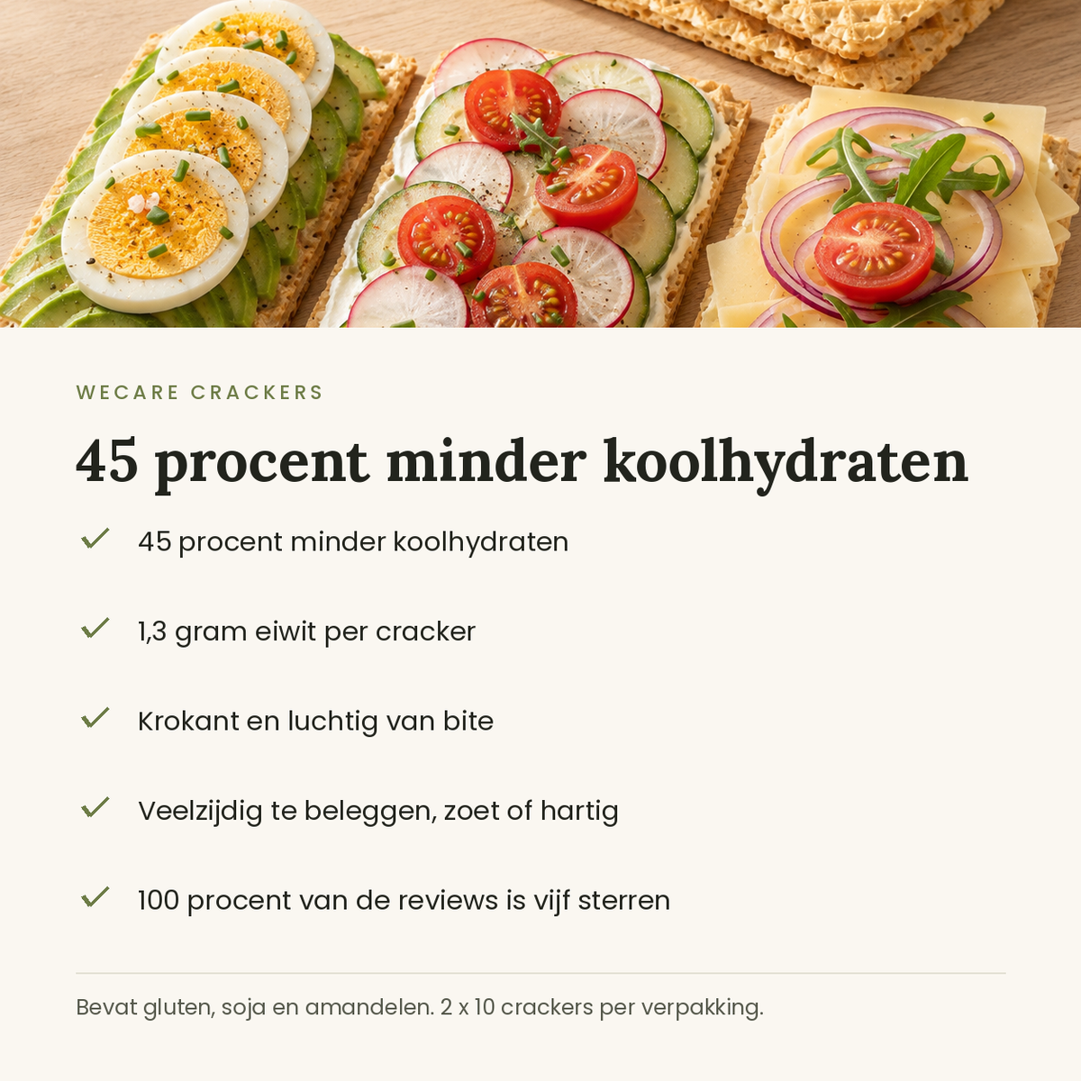 WeCare crackers voordelen