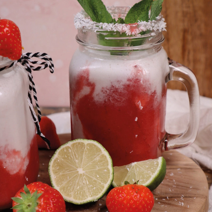 Frozen coconut milkshake