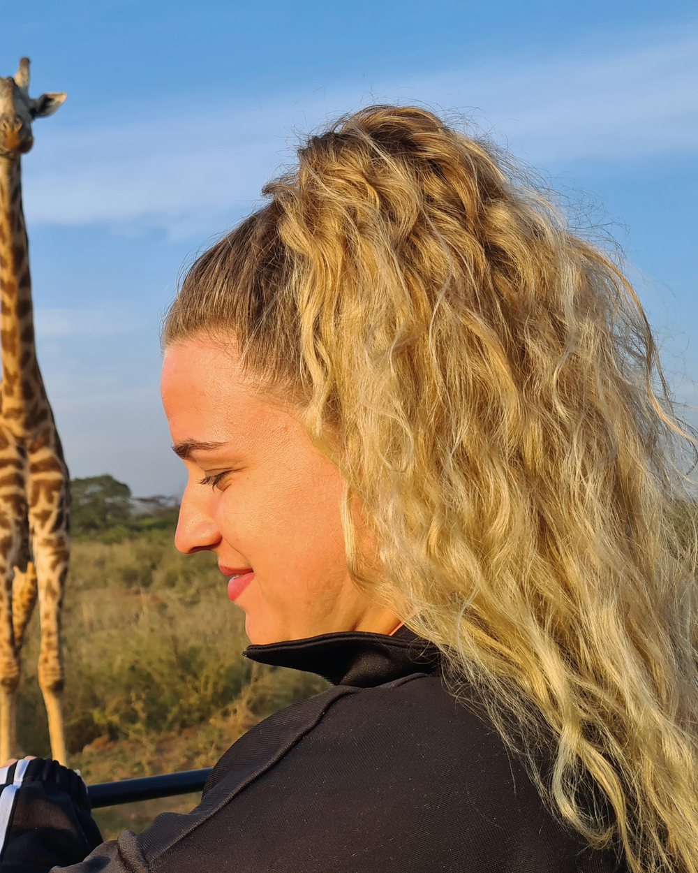 Lisa op reis in Kenia