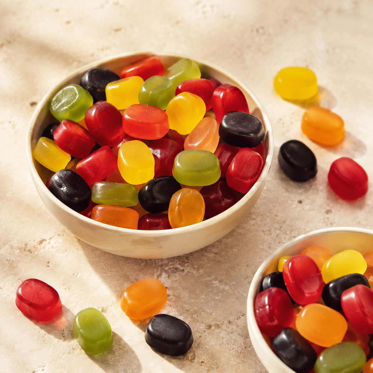 Schaaltje suikerarme winegums