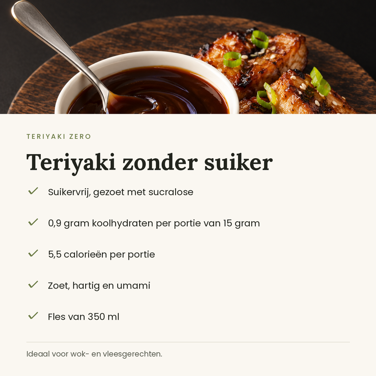 Teriyaki Zero voordelen