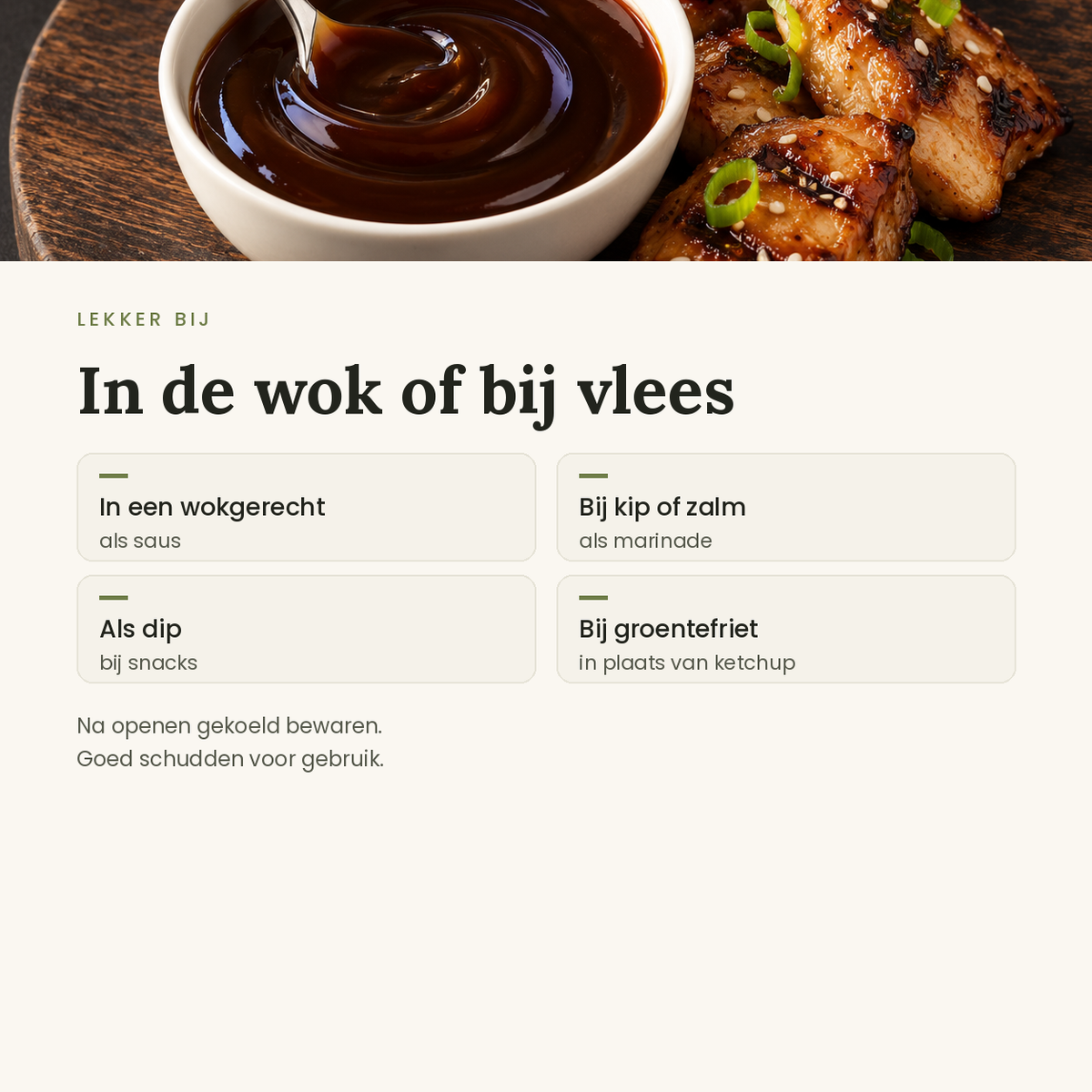 Teriyaki Zero toepassingen