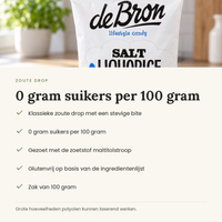 Zoute drop Salty Liquorice kenmerken