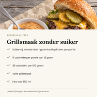 Burgersaus zero voordelen
