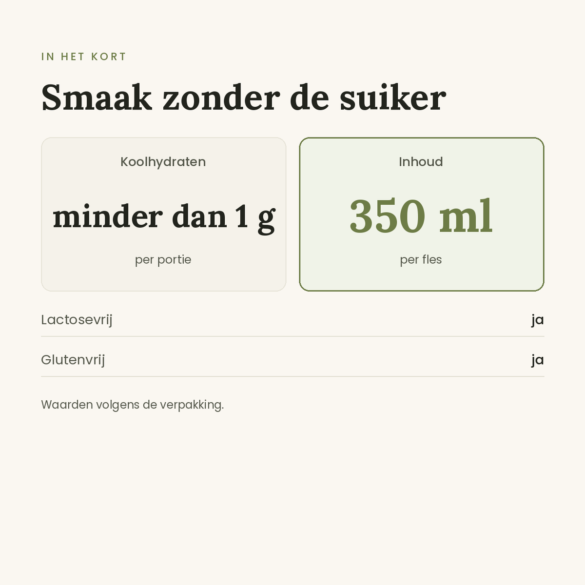 Burgersaus zero voedingswaarden