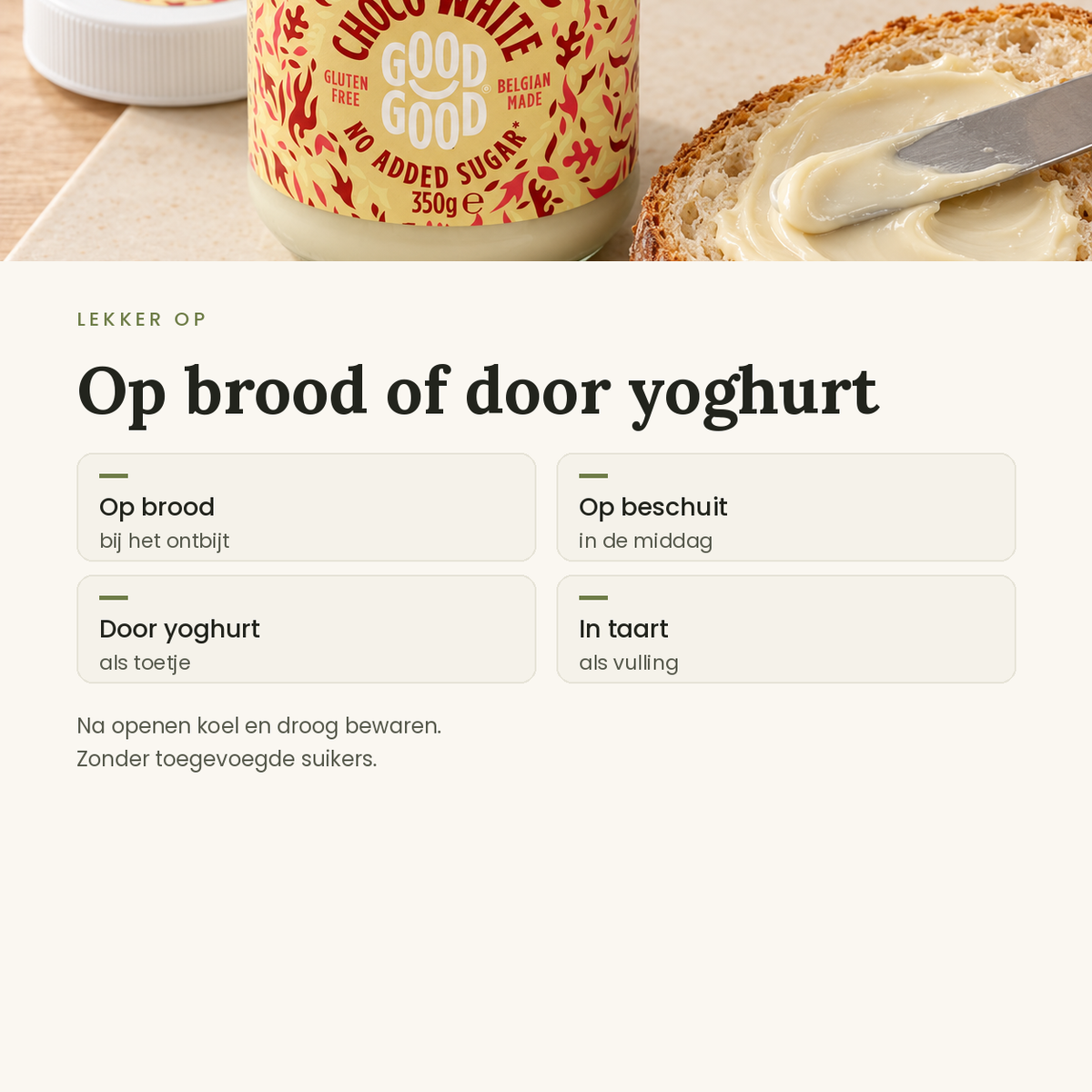 Witte chocoladepasta toepassingen