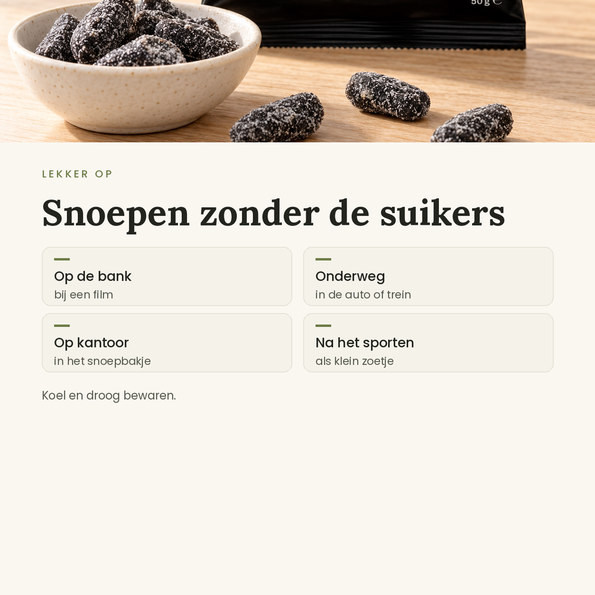 Snoepjes Drop toepassingen