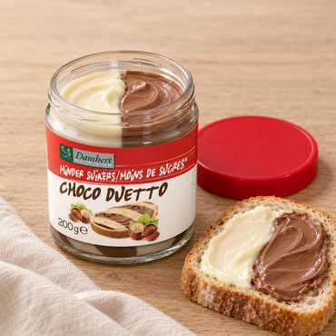 Chocolade pasta duetto wit en melk