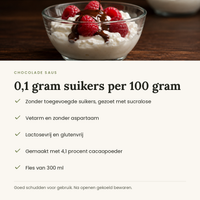 Chocolade saus kenmerken