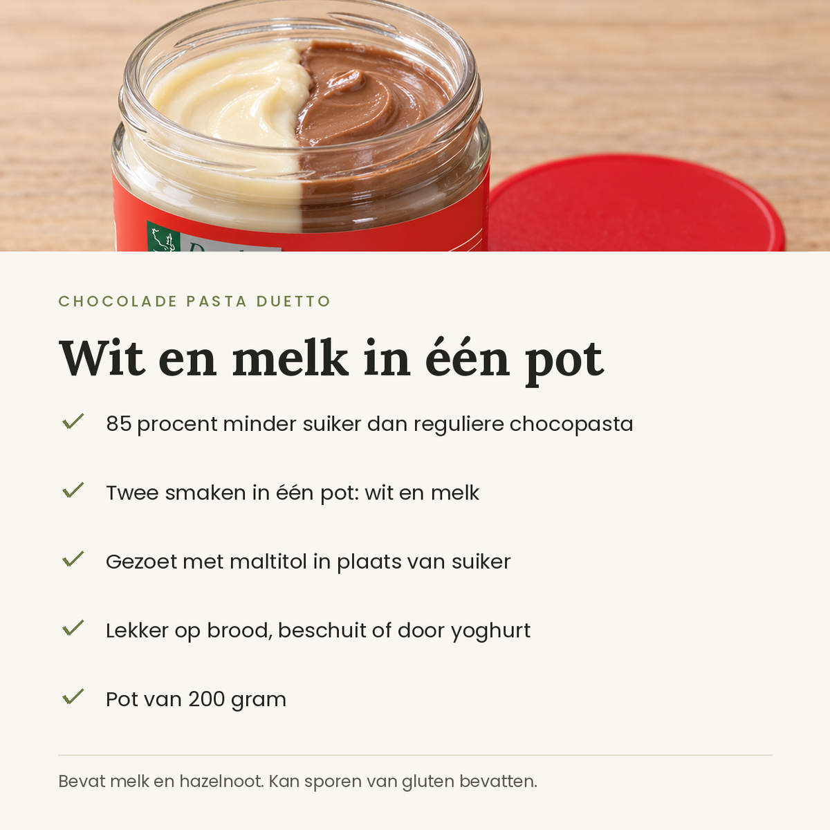 Chocolade pasta duetto voordelen