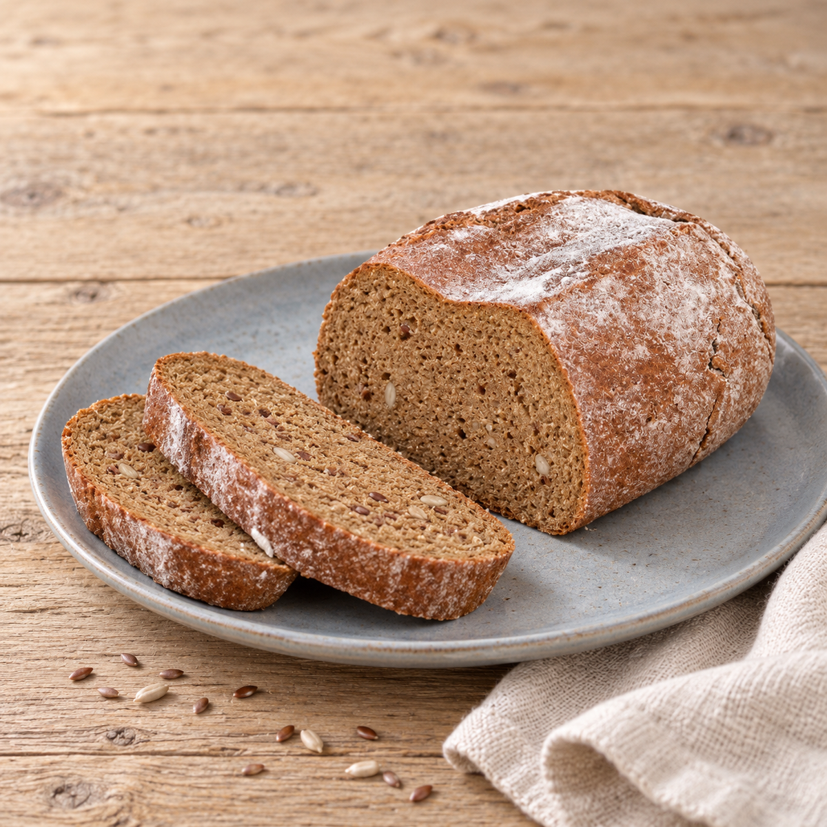 Glutenvrij koolhydraatverlaagd brood aangesneden
