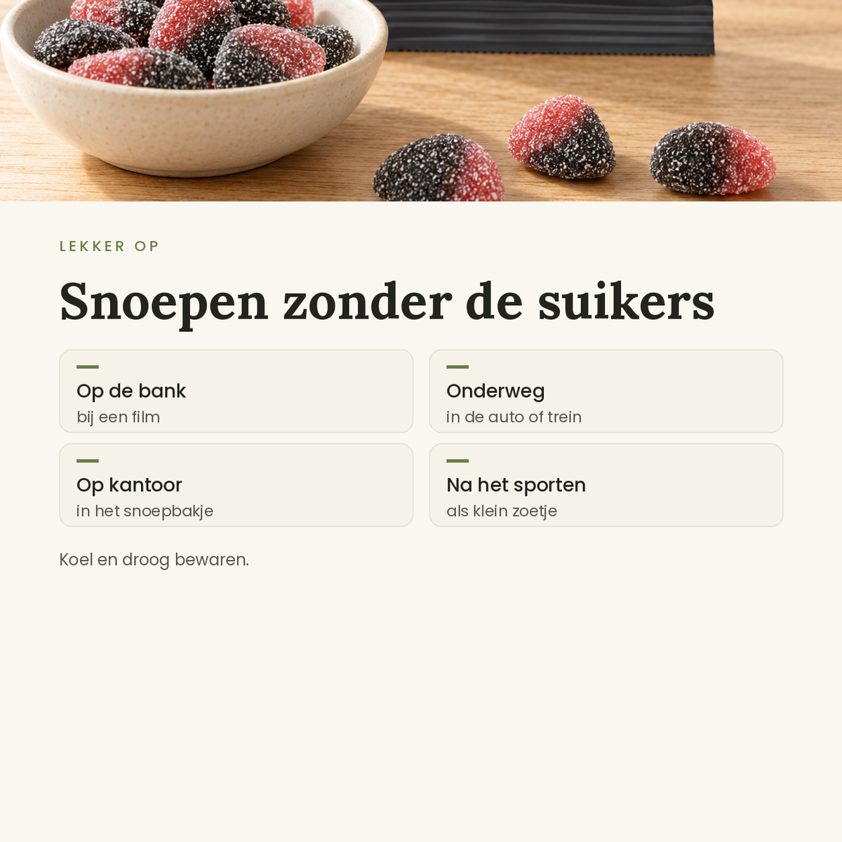 Snoepjes Drop Aardbei toepassingen
